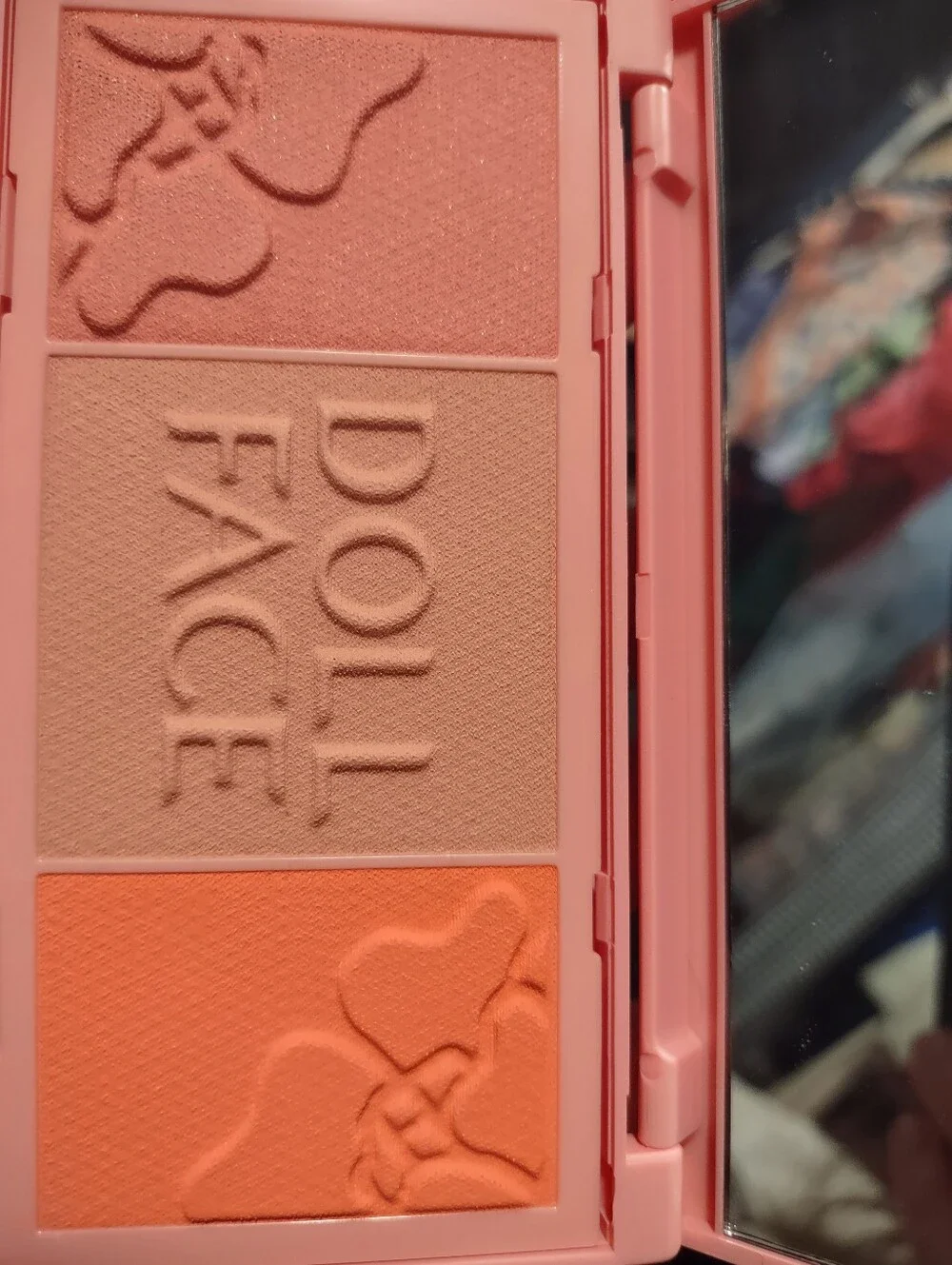 Doll Face Makeup Lot Sale- Eye Shadow Palate, Brow Enhancer, Blush, Lip Colors
